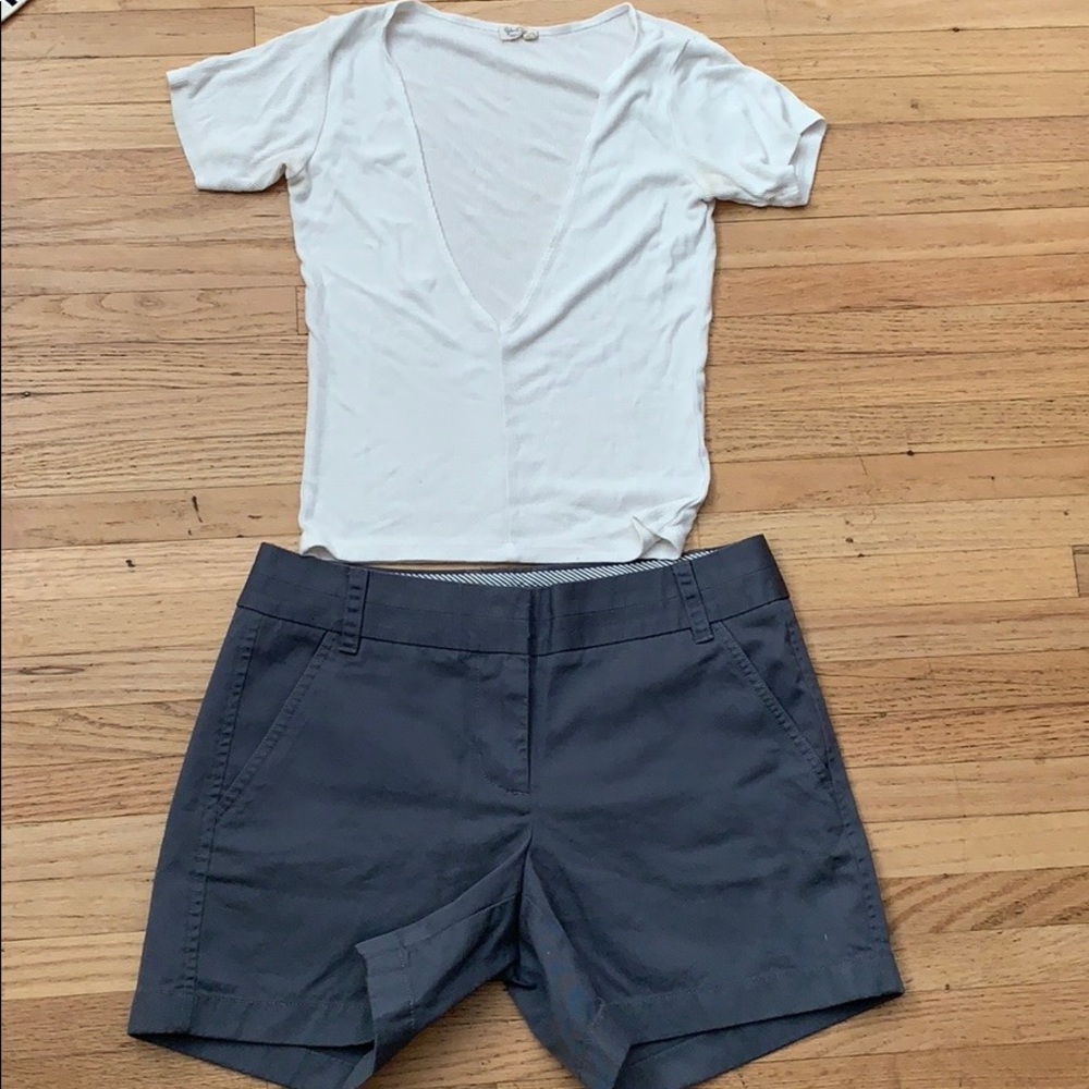 Comfy cream-colored top.